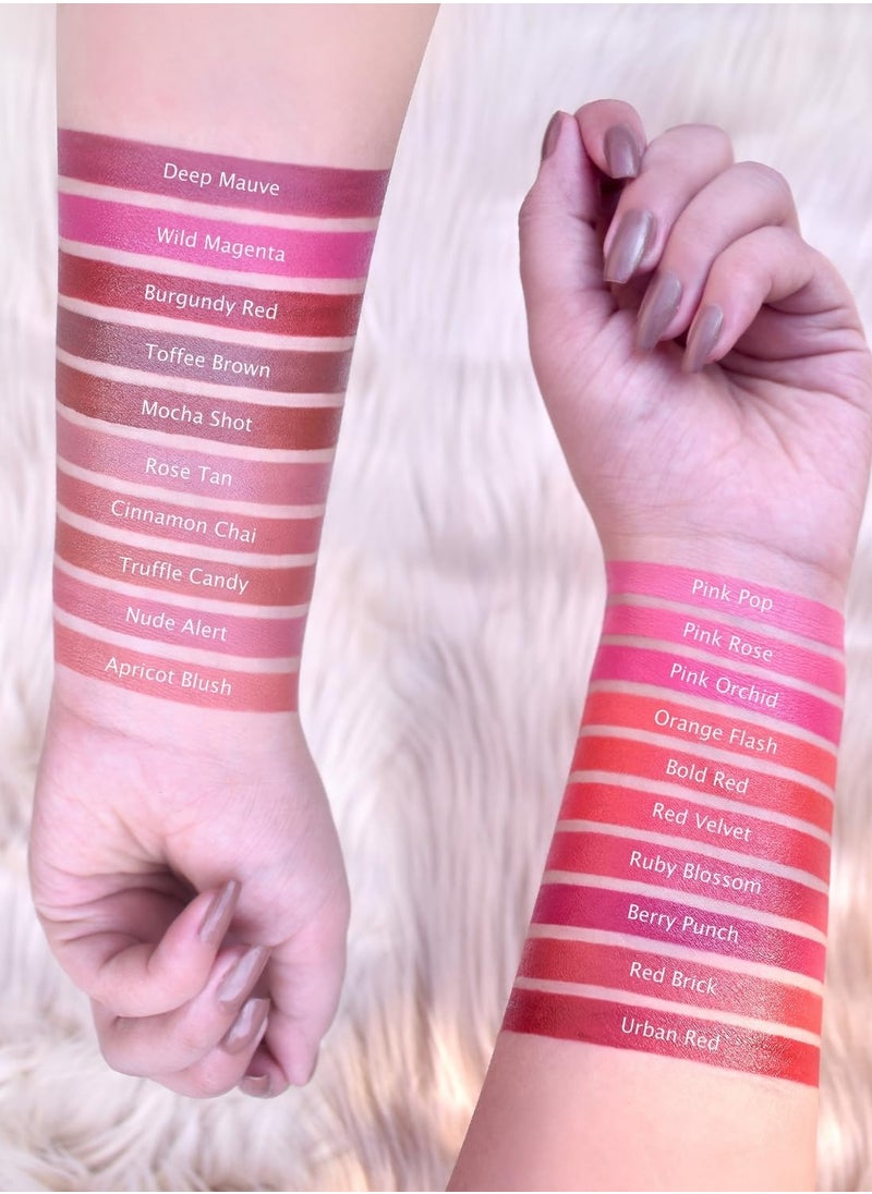 Iba Iba Long Stay Matte Lipstick Shade M01 Deep Mauve 4g  - Image 3