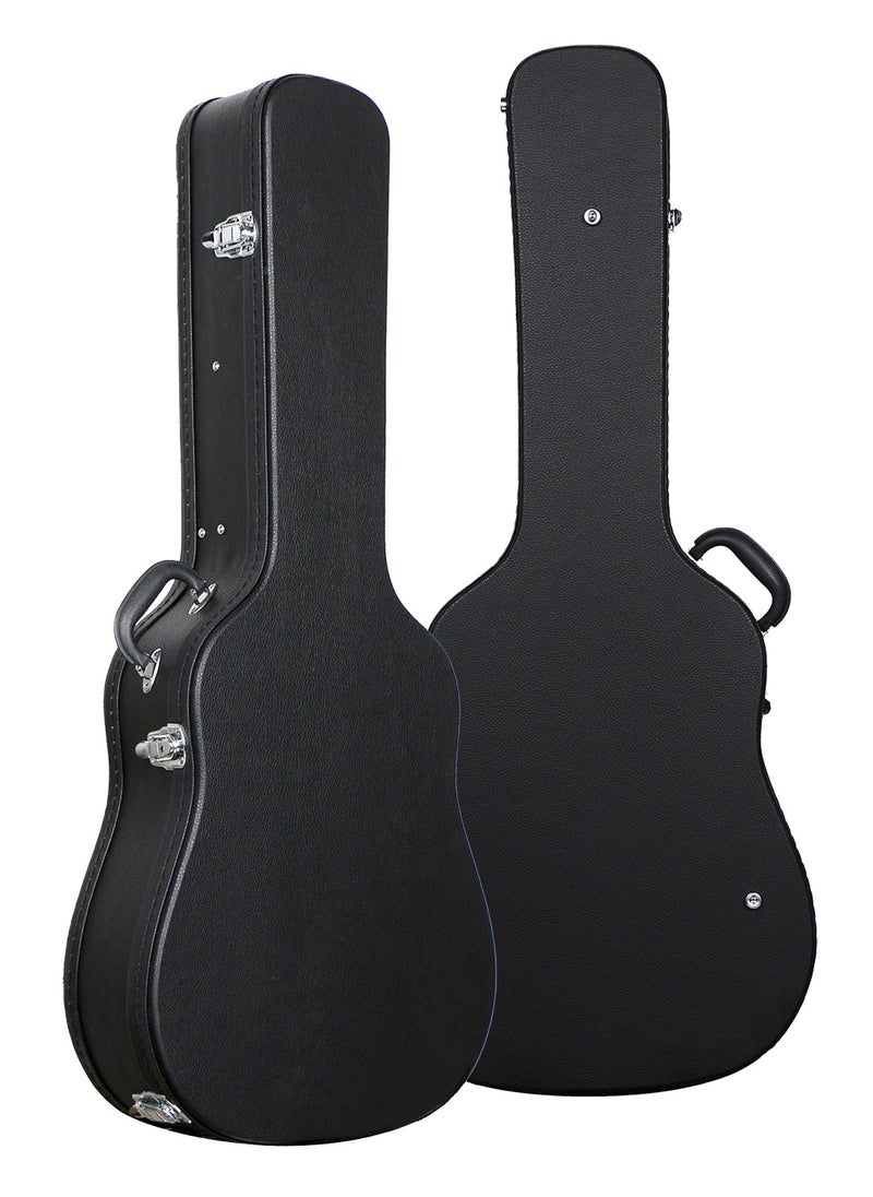 Generic Guitar Case Acoustic Guitar Hard Case Classical Guitars Cases 39inch 40inch 41inch Guitar Shell with Key Anti-shock Waterproof Travel Guitar Bag for Air Consignment  - Image 1