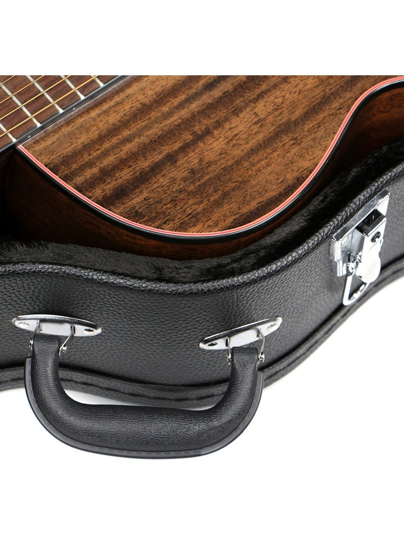 Generic Guitar Case Acoustic Guitar Hard Case Classical Guitars Cases 39inch 40inch 41inch Guitar Shell with Key Anti-shock Waterproof Travel Guitar Bag for Air Consignment  - Image 5