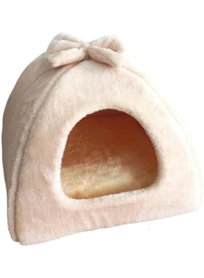 Winter Warm Pet Bed Removable Kennel Nest Basket Soft Comfortable Indoor Cat Dog House Size L Color 6 - Image 1