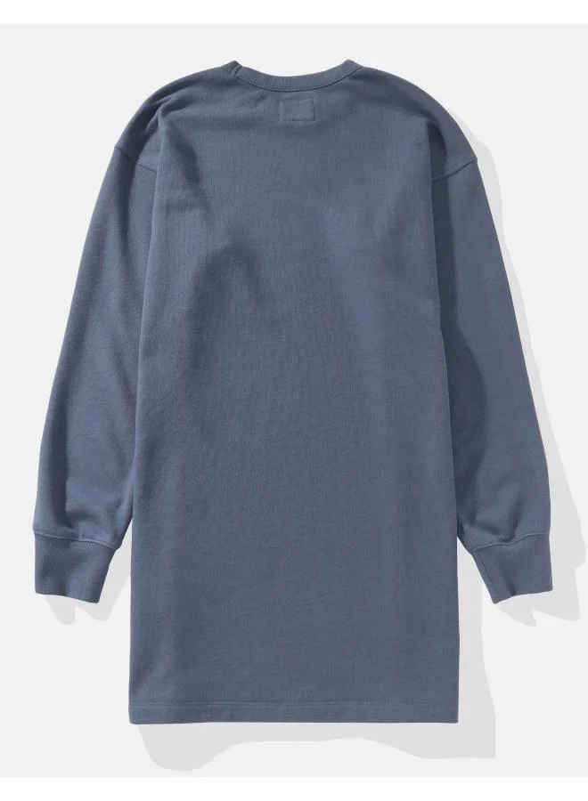 American Eagle Sweatshirt Mini Dress