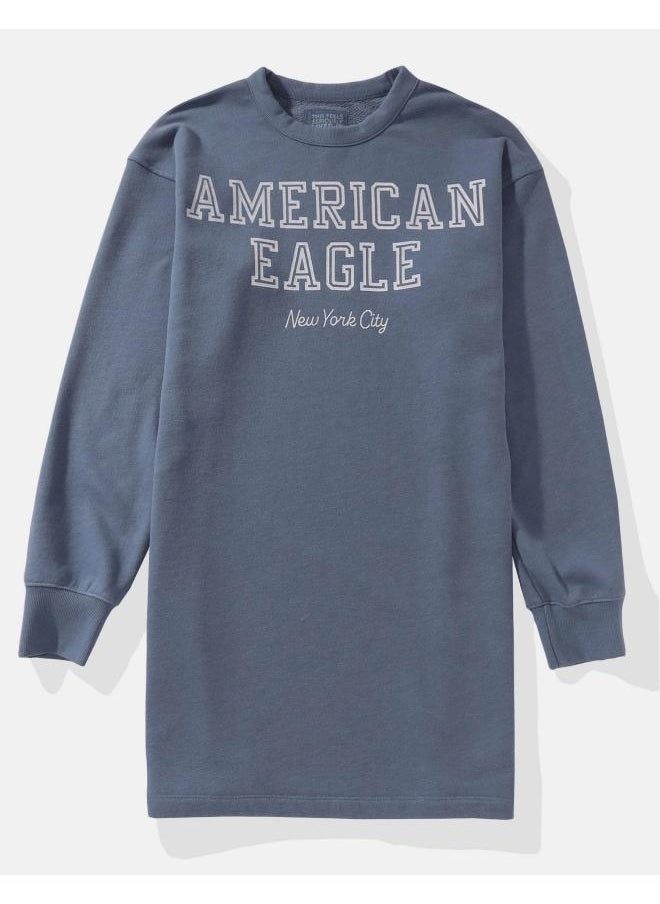 American Eagle - Graphic Fleece Dress - Image 1