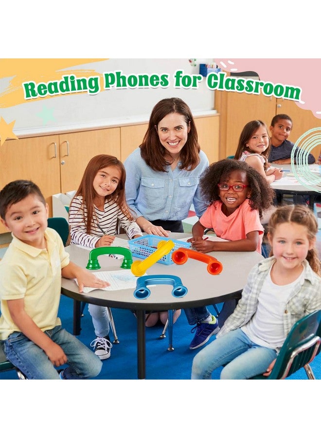 KFPPLXQ Whisper Reading Phones 8 Pcs Reading Phone Hear Myself Sound Phone Speech Therapy Toy Tool for Classroom Accelerate Reading Fluency Comprehension and Pronunciation for Kids and Adults - Image 5