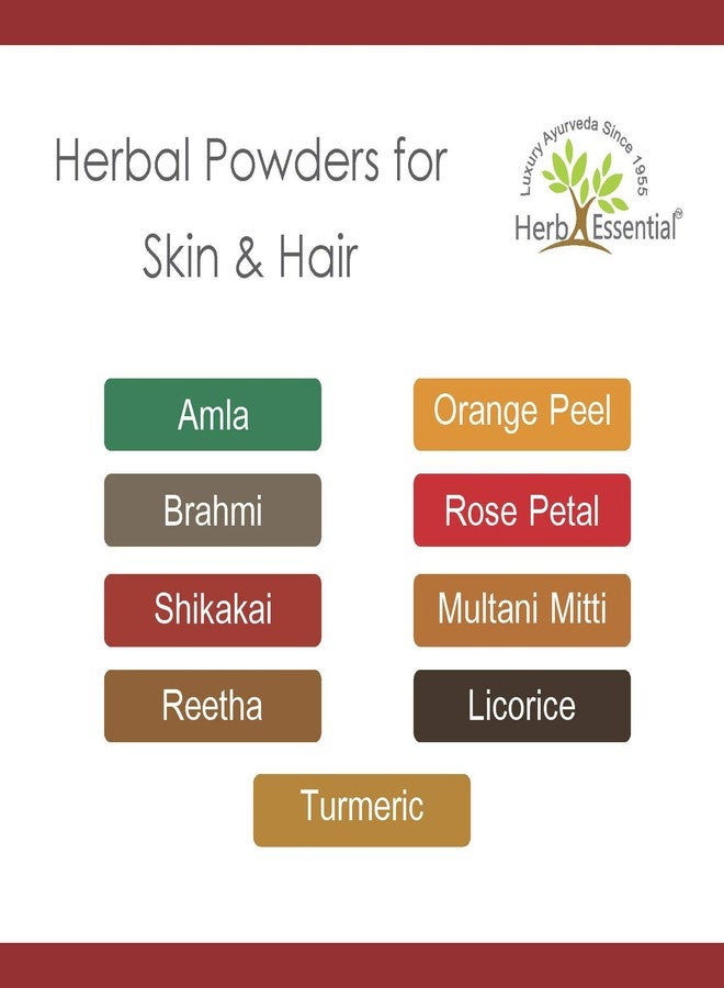 Herb Essential Jatamansi Root, Amla Fruit, Reetha, Shikakai, Hibiscus Flower, Bhringraj Powder - 25gm*6 | Natural Ayurvedic Blend | Promotes Hair Growth, Reduces Hair Fall, Enhances Skin Health - Image 5
