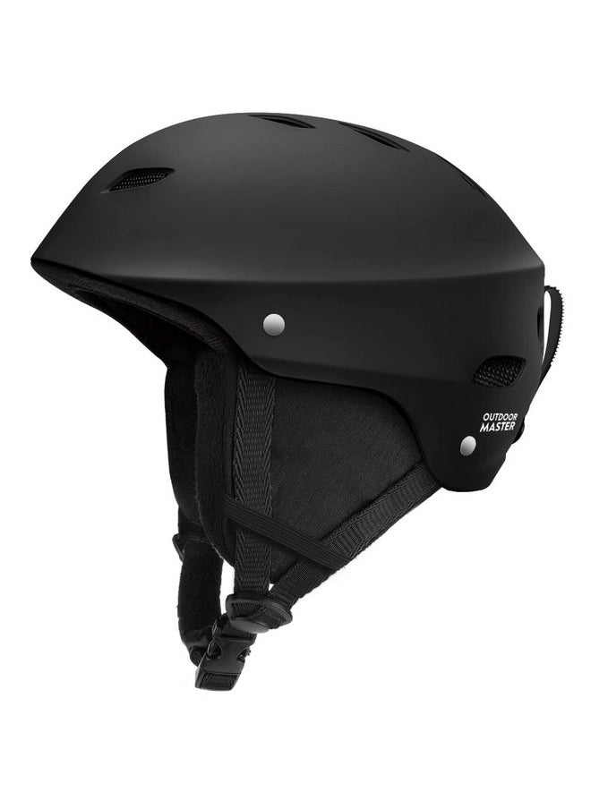 OutdoorMaster Kelvin Ski Helmet Snowboard Helmet For Men, Women & Youth (Black,M)  - Image 2