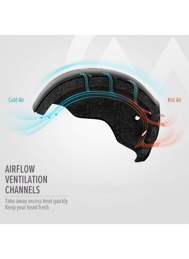 OutdoorMaster Kelvin Ski Helmet Snowboard Helmet For Men, Women & Youth (Black,M)  - Image 5