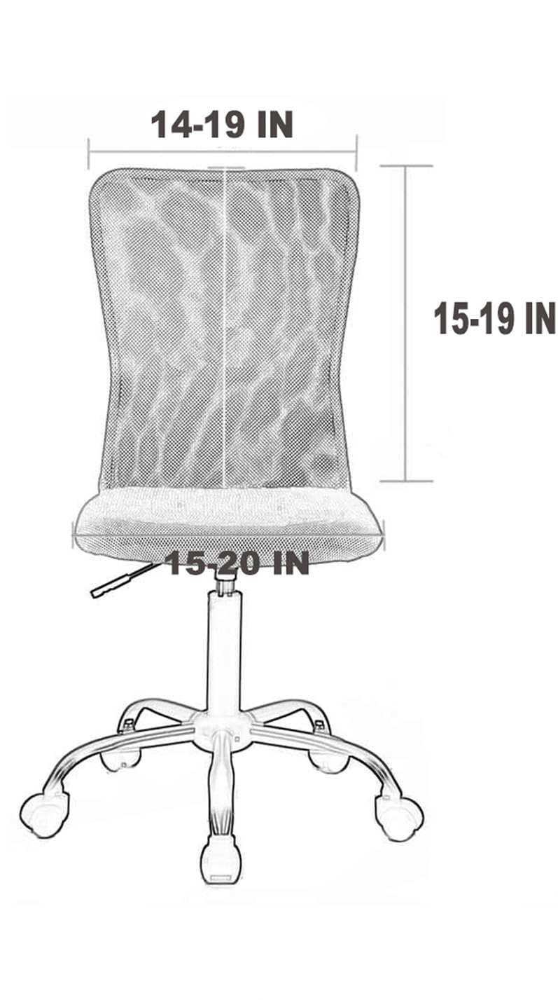 Deisy Dee Velvet Stretch Chair Armless Armless - Clotful Stretch Slipcover للكراسي المكتبية (Kelly) - Image 4