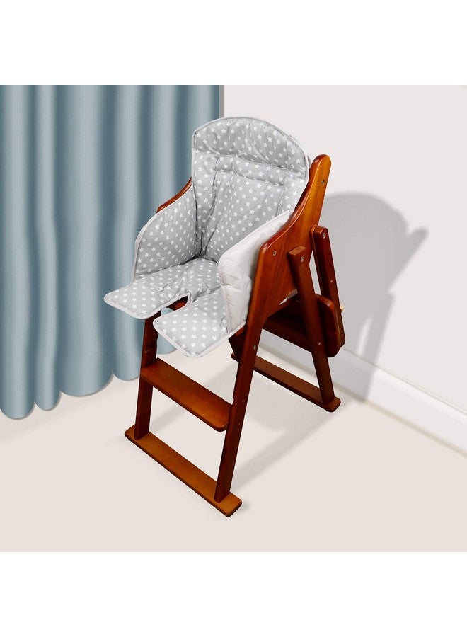 twoworld High Chair Cushion, High Chair Seat Cover for Baby Dining Hair (Gray Star) - Image 5