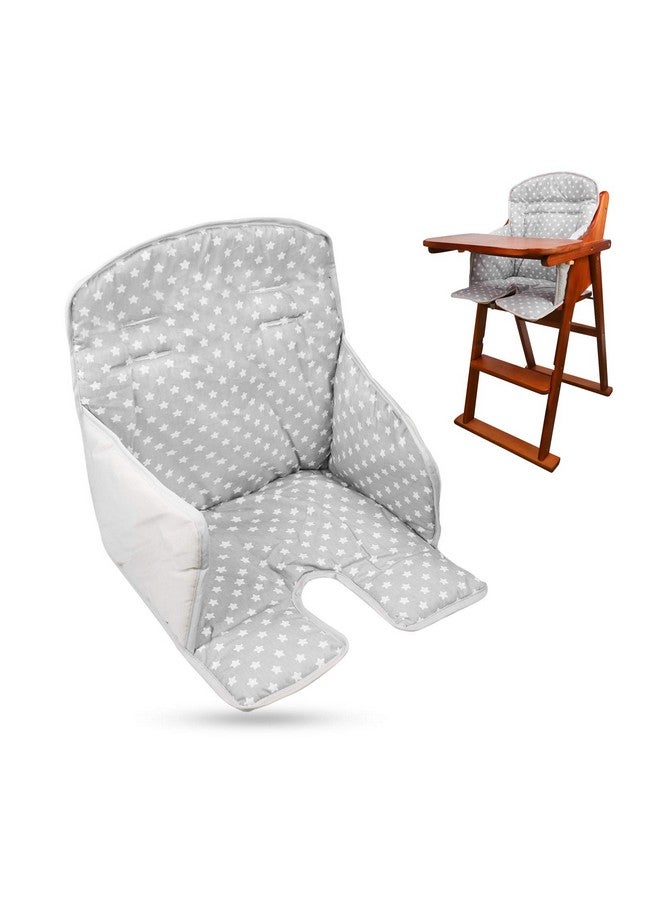twoworld High Chair Cushion, High Chair Seat Cover for Baby Dining Hair (Gray Star) - Image 1
