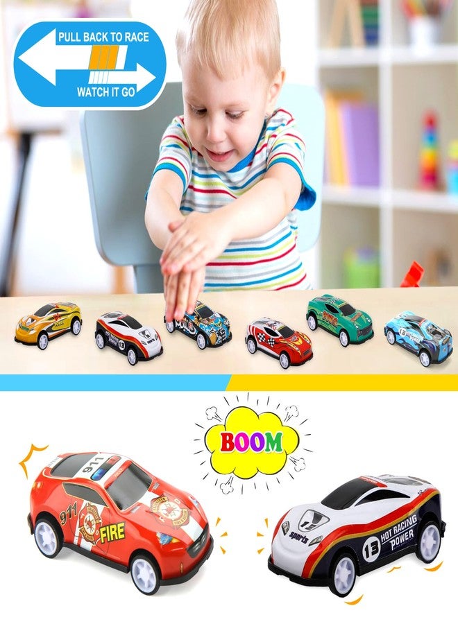 Siwarm 28 pcs Pull Back Cars Toys for Kids, Party Favors Treasure Box for Classroom Prizes Mini Vehicles Race Cars Toys Bulk Xmas Gifts Pinata Goodie Bag Stocking Stuffers for Boys Girls Toddlers - Image 4