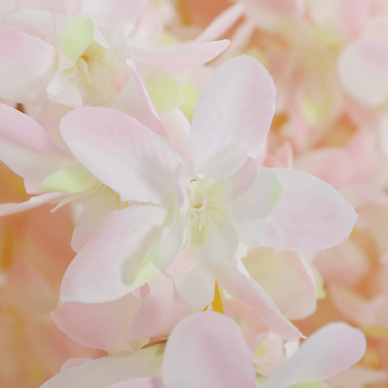 Duovlo Silk Wisteria Flower Artificial 2.13 Feet Hanging Wisteria Vine Fake Flower Bush String Home Party Wedding Decoration,Pack of 4 (Light Pink) - Image 4