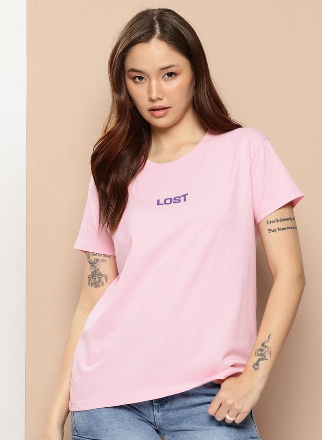 Difference of Opinion Women Boxy Slogan Print T-Shirt - Image 1