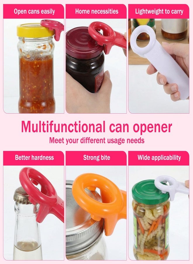 Thrymme 3PCS Jar Key Lid Opener, 5.51-Inch Jar Key for Seniors & Arthritis, Plastic Can Opener, Church Key Design for Sealed Lids (Rose Red, White and Orange) - Image 4