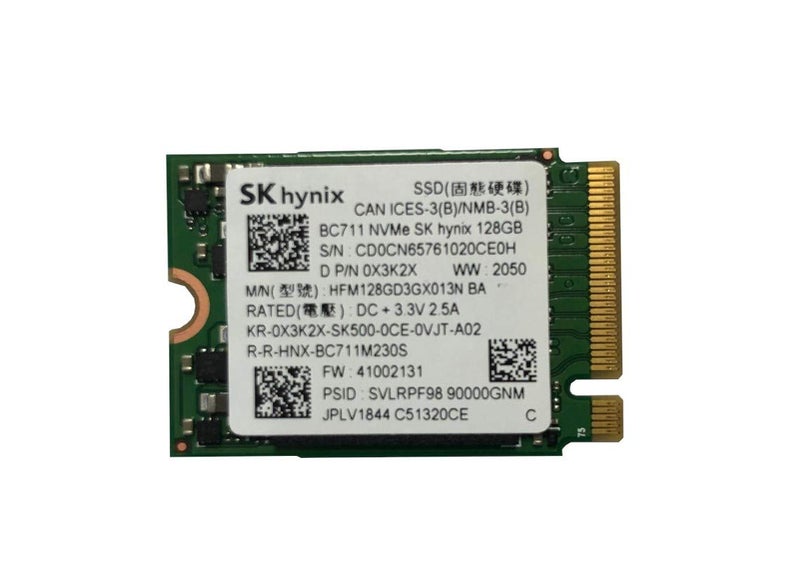 SK hynix BC711 128GB PCIe NVMe M.2 2230 Gen 3 x 4 SSD, 0X3K2X, HFM128GD3GX013N, OEM Package - Image 3