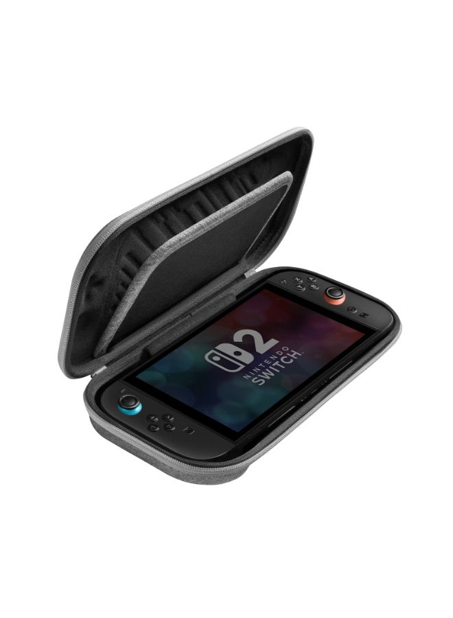 Tomtoc FancyCase-G05 Slim Protective Case for Nintendo Switch 2 – Travel Carrying Case with EVA Hard Shell, Organized Storage, Soft Lining, Game Card 12 Slots - Image 2