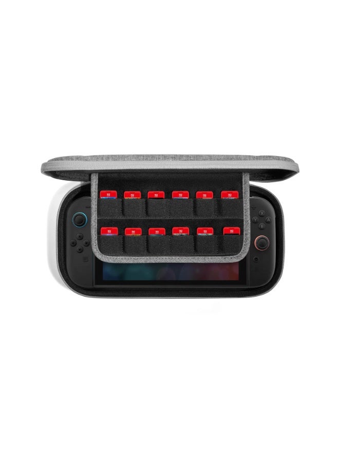 Tomtoc FancyCase-G05 Slim Protective Case for Nintendo Switch 2 – Travel Carrying Case with EVA Hard Shell, Organized Storage, Soft Lining, Game Card 12 Slots - Image 3