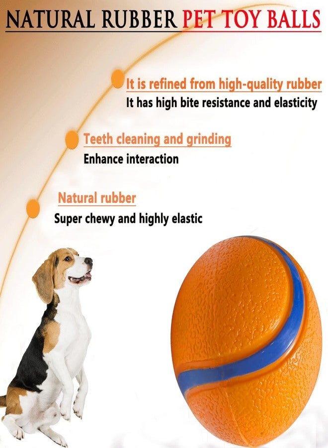 FCCUM Dog Toy Ball,Rubber Sound-Producing Toy Ball, with a Groove Design That is Resistant to Bites, Has a High Bounce, Dog Training Interactive Pet Toy, Relieving Pet Anxiety,Pack of 2 - Image 5