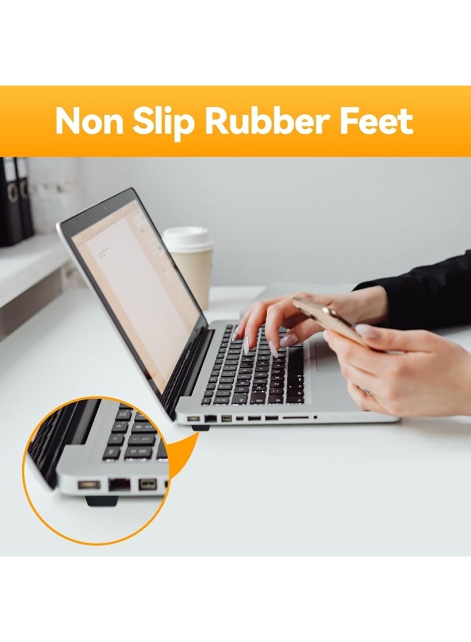 FURNIMATE Rubber Feet for Electronics-Adhesive Rubber Feet 16PCS, Black Rubber Feet Adhesive, Stick on Rubber Feet, Rubber Bumpers Self Adhesive  - Image 2