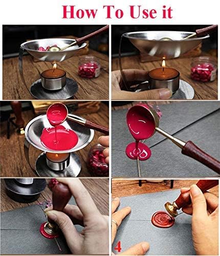 MDLG Vintage Fancy Anchors Wax Seal Sealing Stamp Embellishment Wedding Invitation Card Snail Mail Gift Wrapping Wine Package Great Christmas Gift Idea Ocean Wax Seal Stamp Set - Image 3