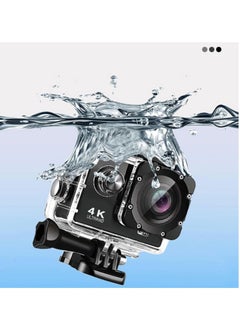 Generic 4K Action Camera, Outdoor Waterproof Sports Camera, IPS Real Color Touchscreen Photography Camera, Adjustable View Angle WIFI Camera With Time Lapse Slow Motion, (1pc, Grey)  - Image 4
