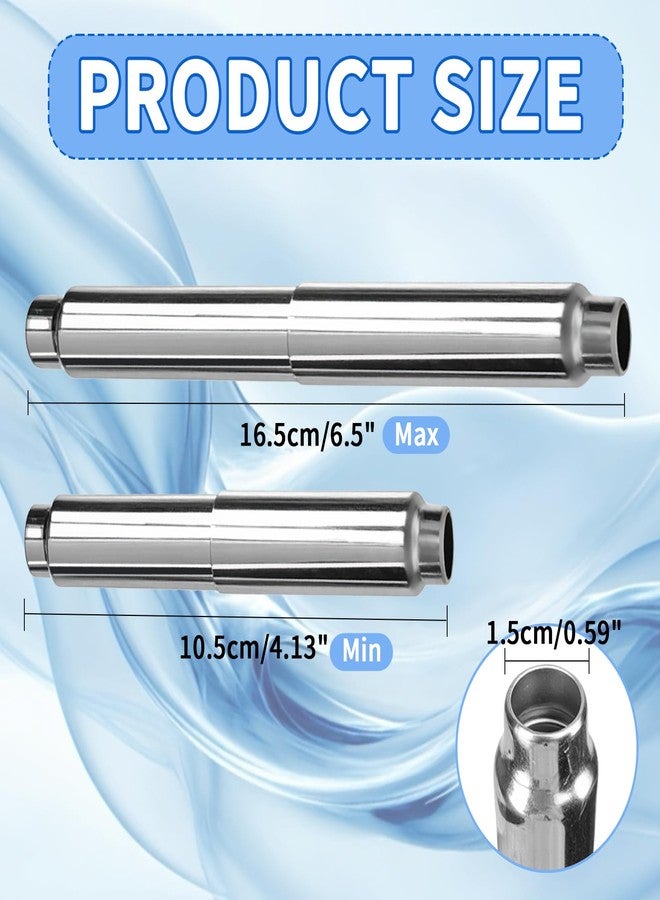 MCSDFN Stainless Steel Toilet Paper Holder Replacement Rod - Universal Fit Spring Loaded Toilet Roller Holder Rod for Bathroom - Image 2