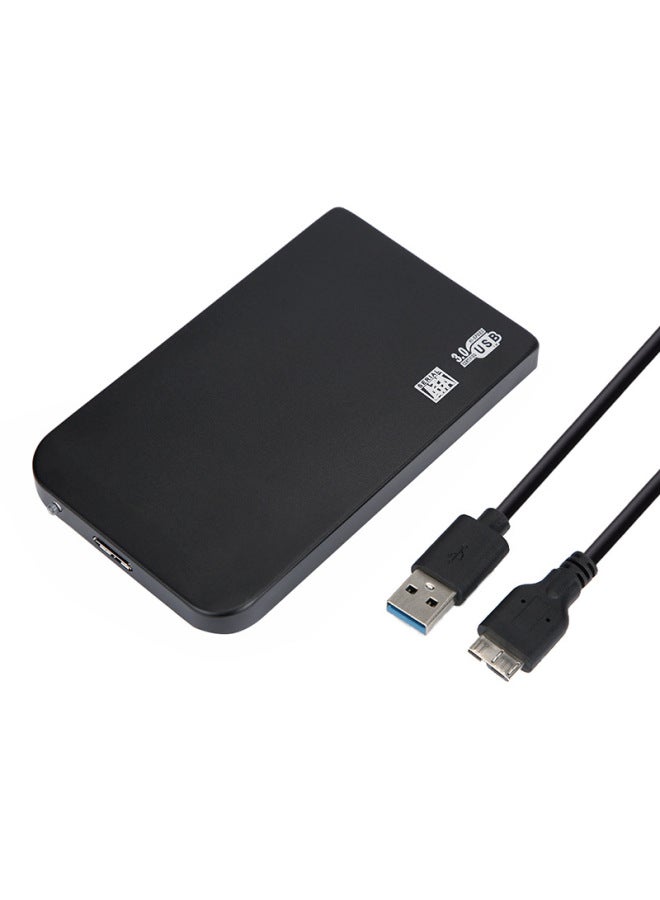 Screw-free Tool-free 2.5 Inch Notebook Sata Upper And Lower Cover Metal Shell Usb3.0 Mobile Hard Disk Box-Color:U25S30M Black  - Image 3