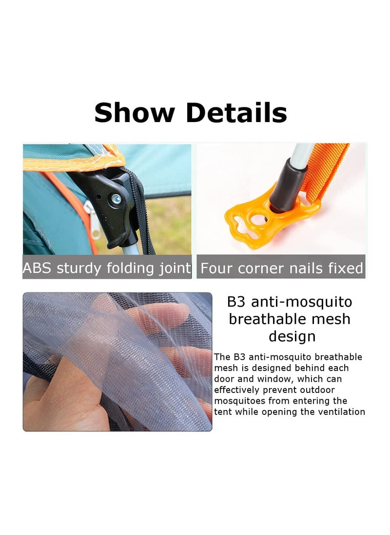Arabest Camping Tent - 5-8 Person Family Tent Instant Easy Set up Tent with Carry Bag, Waterproof Windproof Pop Up Tent for Camping, Hiking, Mountaineering  - Image 3