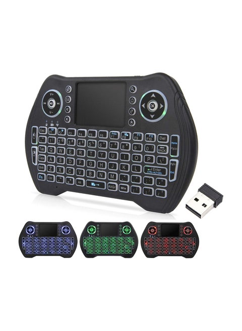 2.4G Wireless Keyboard with Touchpad Mouse, LED Backlit USB Mini Keyboard Multi-Media Handheld Android Box Remote Keyboard for Pc,Pad,Xbox 360, Ps3, Google...