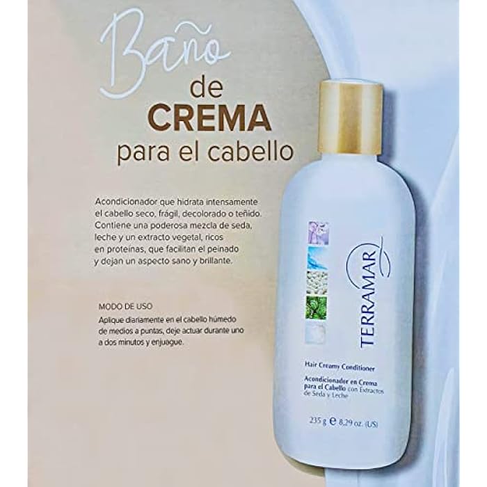 Terramar Hair cream conditioner with silk and milk extracts / 235 g - Image 2