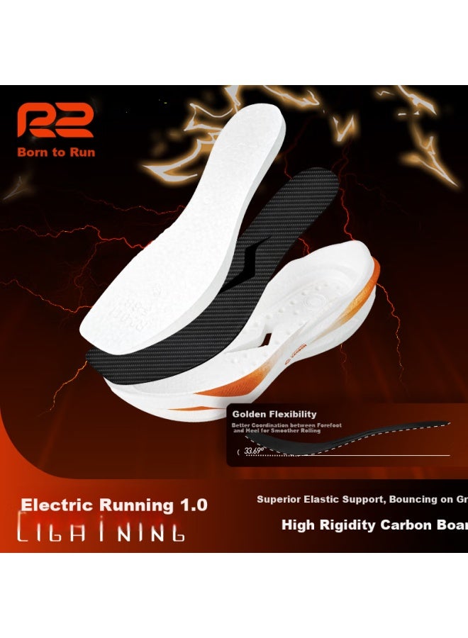 R2 REAL RUN أحذية ماراثون ريسينغ رن 1.0 من R2 ريل رن مع لوحة كربونية كاملة للركض الكهربائي - Image 4