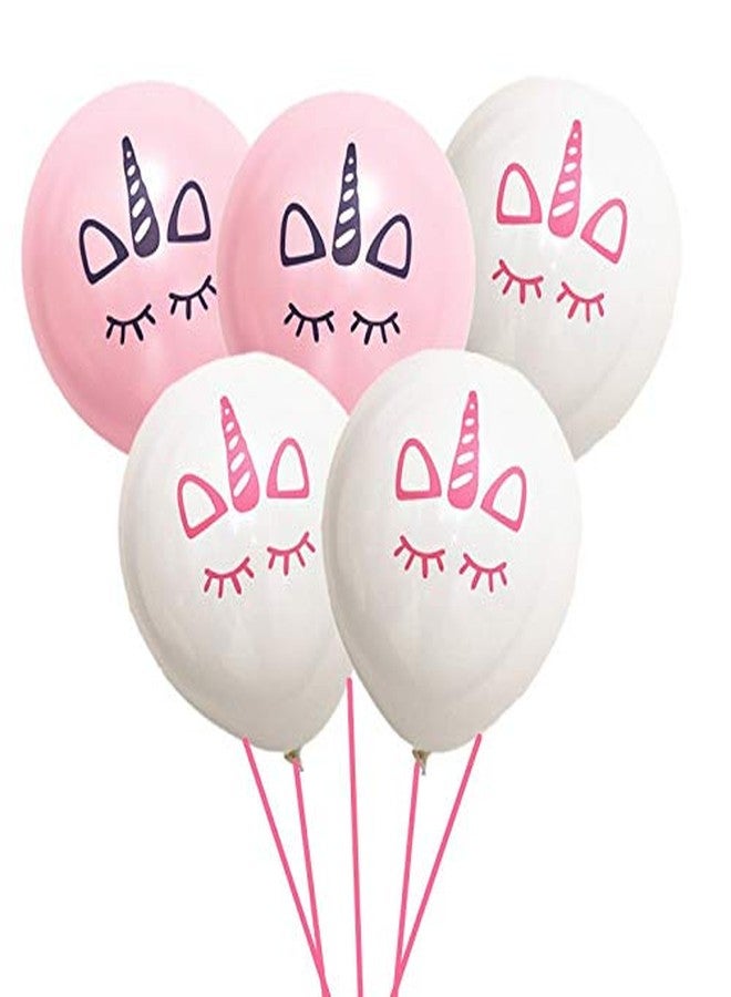 HK balloons Pack Of 73 Card Stock Paper Unicorn Theme Birthday & Happy Birthday Decoration Kit For Girls, Unicorn Birthday Decoration For Girls Theme|Multicolor - Image 4