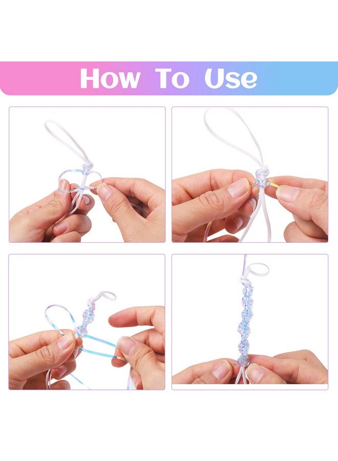 Candygirl Lanyard String, 12 Rolls Gimp String Plastic Lacing Cord Elastic String For Bracelet Keychains Boondoggle Making Kit Diy Craft Weaving Kit For Adult Kids Girls（787 Feet） - Image 5