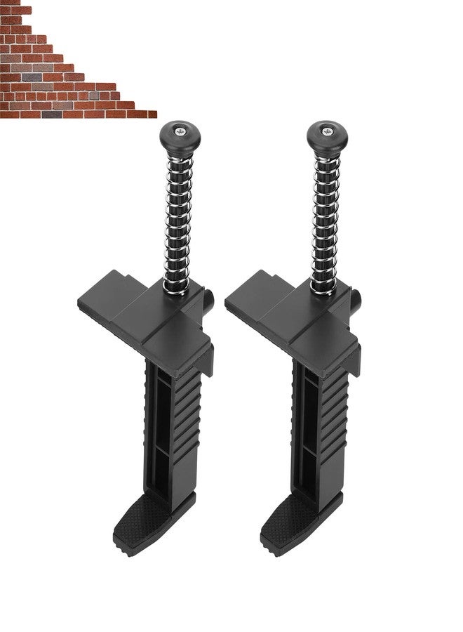 Pilipane Brick Liner Runner Wire Drawer , 2 Pack Clip Masonry Wire Drawer Leveling Measuring Tool , Bricklaying Pullers Line Stretchers , Engineering Accessory for The Bricklayer(Black) - Image 1