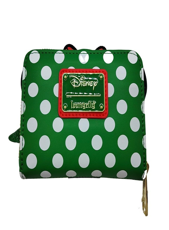 Loungefly محفظة عيد الميلاد من لوانجفلاي ديزني ميني ماوس إلف كوسبلاي بنقاط البولكا - Image 2
