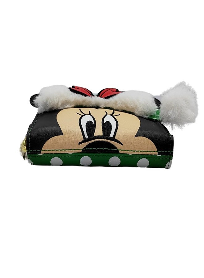 Loungefly محفظة عيد الميلاد من لوانجفلاي ديزني ميني ماوس إلف كوسبلاي بنقاط البولكا - Image 3