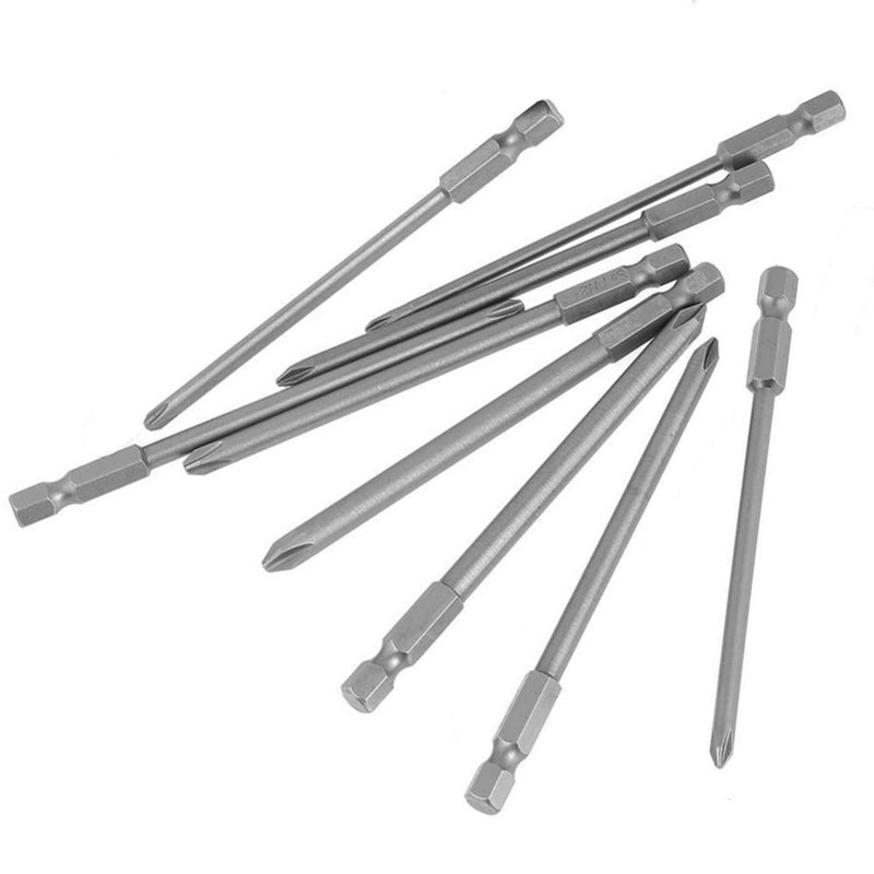 Yakamoz 9pcs 4-Inch Magnetic Long Hex Cross Phillips Screw Head Screwdriver Bits Electric Screwdriver Set - Image 3
