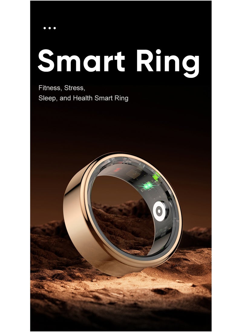 GULFLINK Smart Fitness Ring With Heart Rate, Oxygen, Sleep and Sports Tracking, IP68 Waterproof, Magnetic Charging, Size 11(Rose Gold).  - Image 2