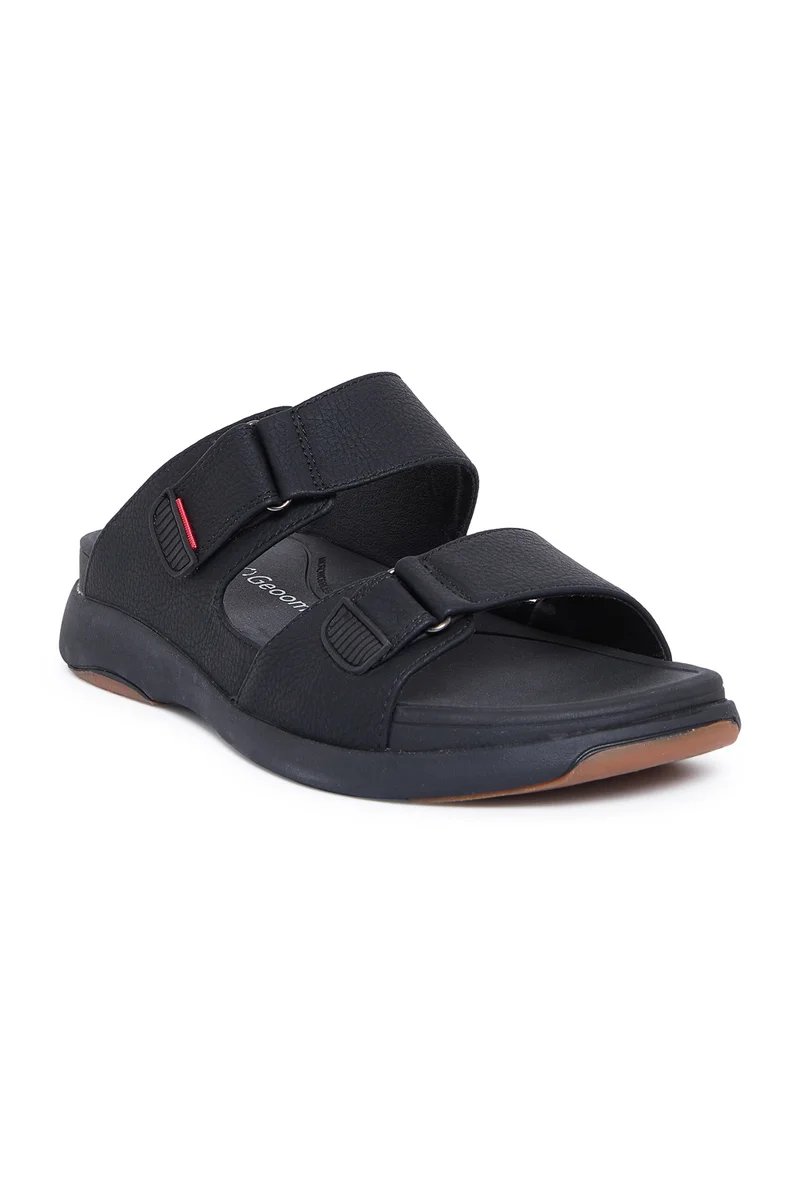 جيومني صنادل عربية مريحة للرجال – صنادل كلاسيكية مفتوحة الأصابع مع سرير مبطن للارتداء اليومي