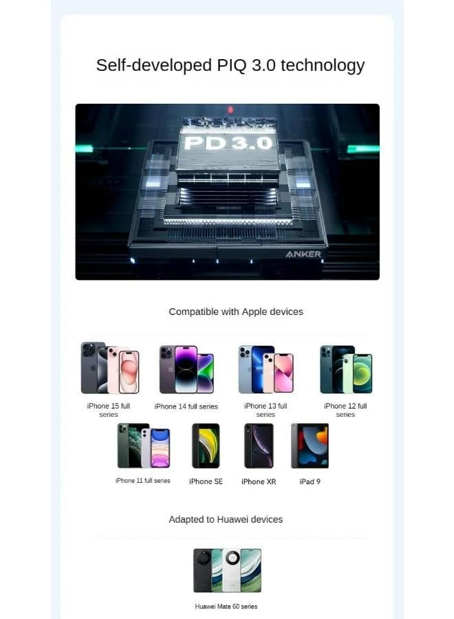 Anker USB C Charger 20W, Anker 312 Charger, PD Compact Fast Charger with Foldable Plug for iPhone 15/15 Plus/15 Pro/15 Pro Max, 14/13/12 Series, Galaxy, Pixel 4/3, iPad (Cable Not Included) - Image 3