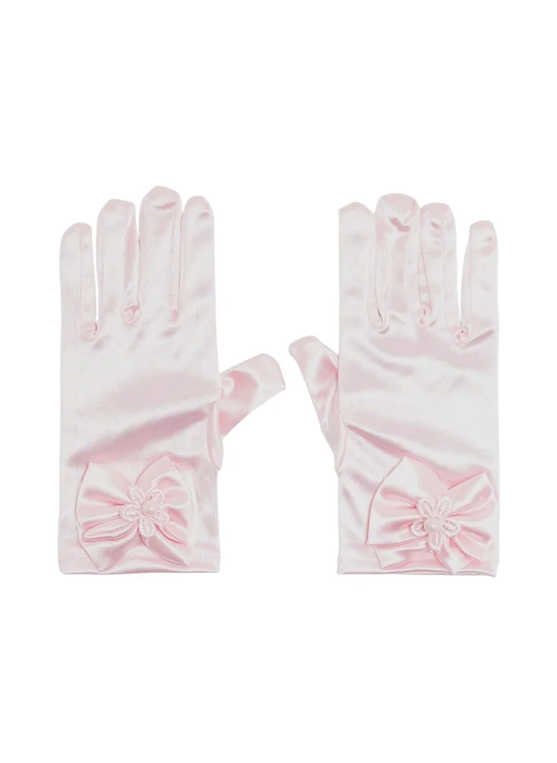 دىدانيالا D' Daniela - Silky Belle Short Gloves - Pink