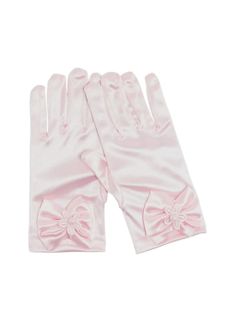دىدانيالا D' Daniela - Silky Belle Short Gloves - Pink