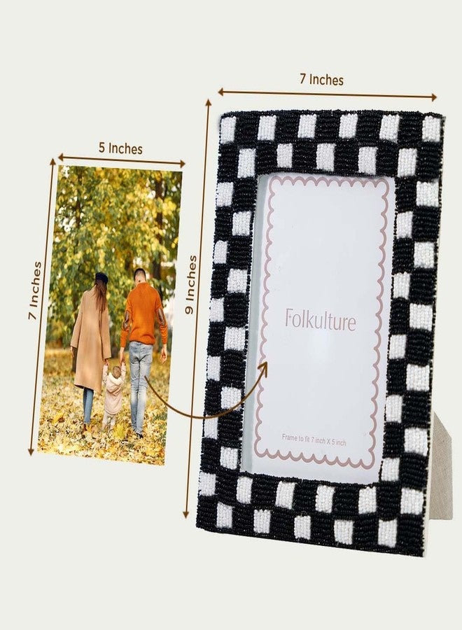 Folkulture Picture Frames or Photo Frame (Checkered, 5 x 7 Inch) - Image 3