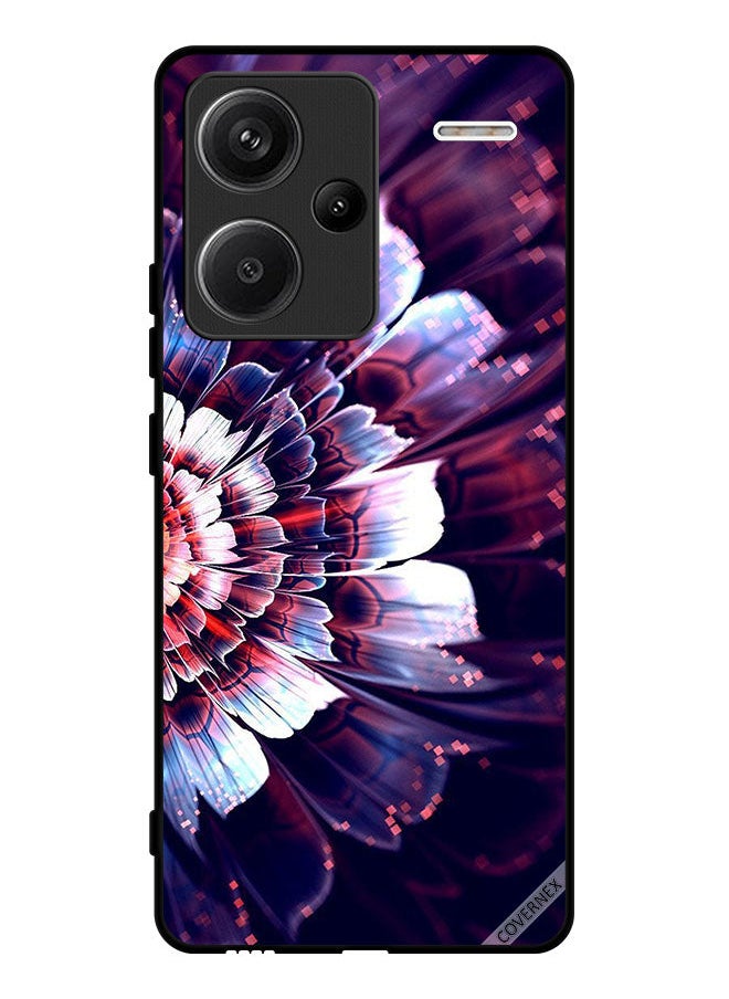 Covernex - Protective Case Cover For Xiaomi Redmi Note 13 Pro Plus Reflected Big Flower On Left Side - Image 1