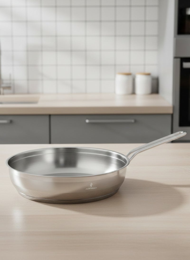 سوفرام طاوة سوفرام استيل تركي مقاس 24 سم - Image 1