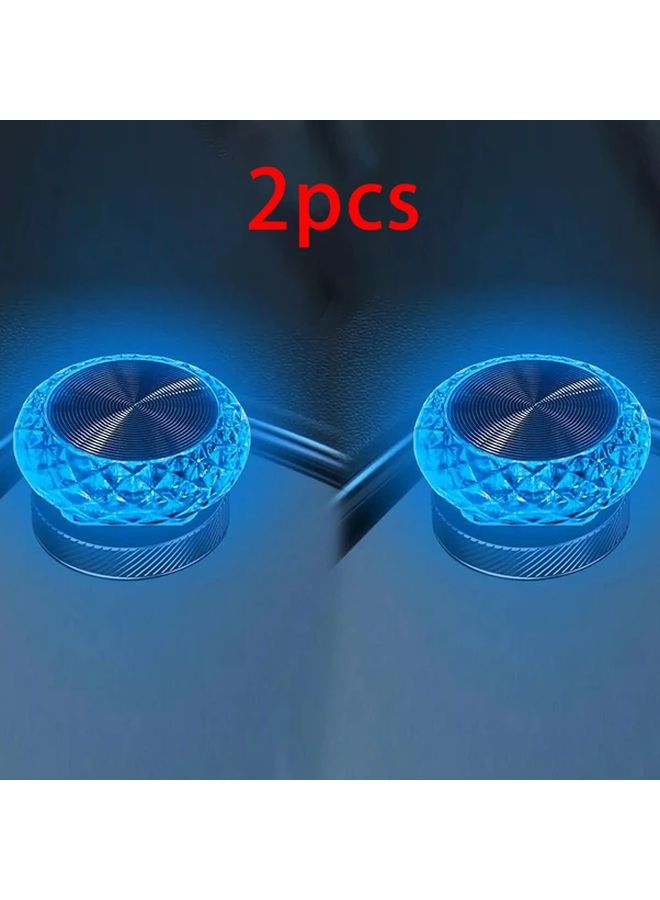 2 قطعة مصابيح أجواء مصابيح LED صغيرة ملونة للسيارة USB لتزيين داخل السيارة - Image 5