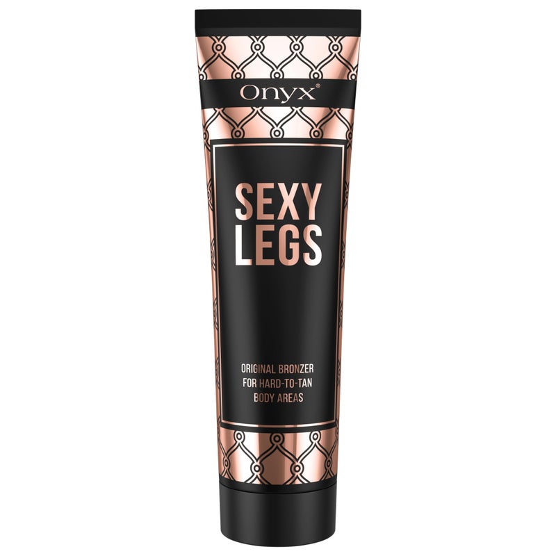 Onyx Sexy Legs Indoor Tanning Lotion with Bronzer  Gradual Tanning lotion for Legs  Perfectly Tanned Legs and Hard To Tan Body Parts  Double Bronzing Lotion  Leg Tanner Makeup