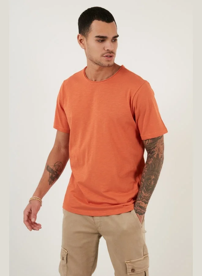 Buratti Buratti Crew Neck 100% Cotton Regular Fit Basic T Shirt Men's T SHIRT 59020001