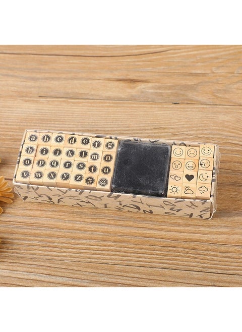 40pcs Alphabet Stamp Set for Scrapbooking 40 stamp tips