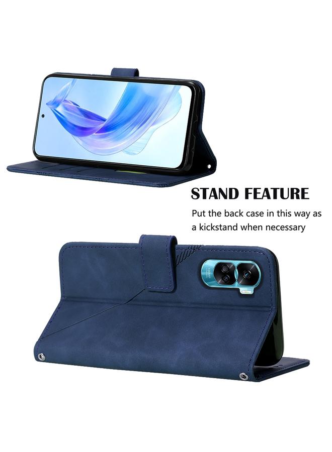 Zaboon Case For Honor 90 Lite Crossbody 3D Embossed Flip Leather Phone Case - Image 5
