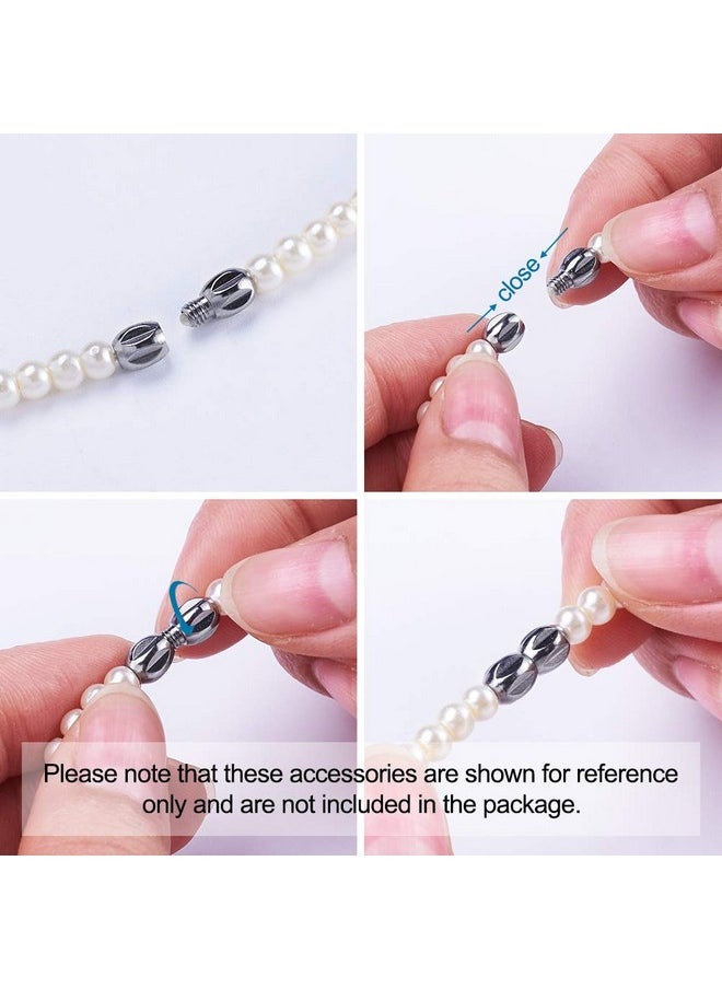 KISSITTY - 100Set/Box Platinum Plated Brass Screw Twist Clasps 4 Mixed Shapes Metal Jewelry Clasp For Diy Jewelry Bracelet Necklace Making - Image 1
